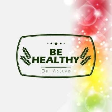 Be healthy Stock-Illustration