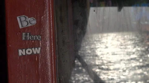 Be here now Video stock 40055305