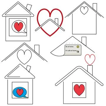 Be at home Stock Illustration