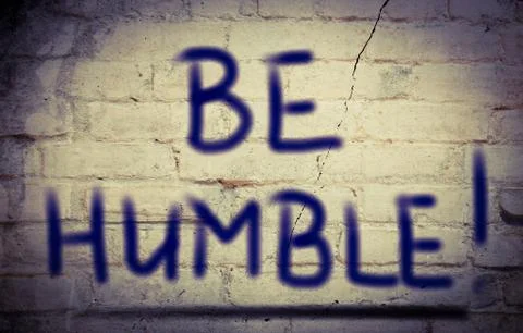 Be Humble Concept Illustrazione stock