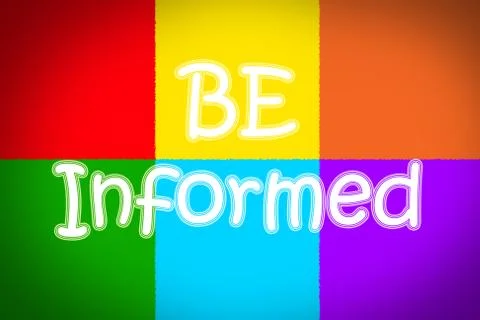 Be informed concept Stock Illustration