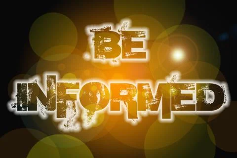 Be informed concept Stock Illustration