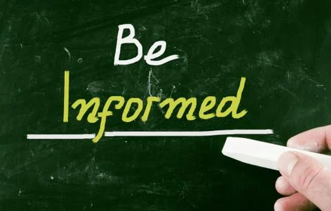 Be informed Stock Illustration