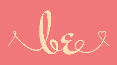 BE initial wedding monogram calligraphy vector illustration. Hand drawn let.. Stock Illustration
