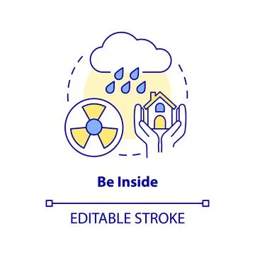 Be inside concept icon Stock-Illustration