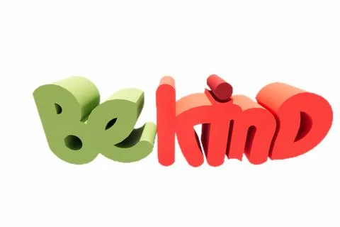 Be Kind logo symbol is suitable for making on stickers, wallpapers and illu.. Stock Illustration
