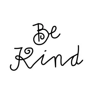 Be kind typography quote for t shirt Stock Illustration