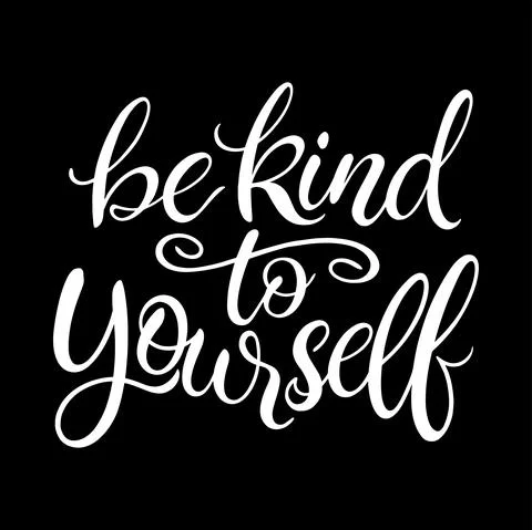 Be kind to yourself Stock Illustration