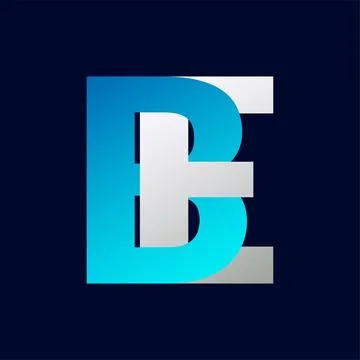 BE Letter logo design vector template. Stock Illustration