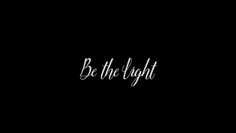 Be the Light Animated Appearance With White Color Calligraphy Stock Footage 142723922