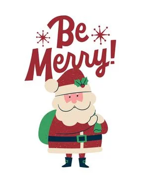 Be merry christmas Stock Illustration