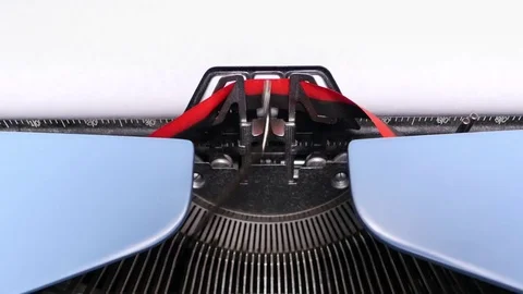 Be Mine Typing Close Up on Retro Typewriter Video stock 72160174