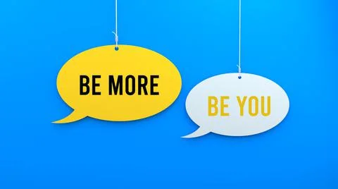 Be more be you Stock Illustration