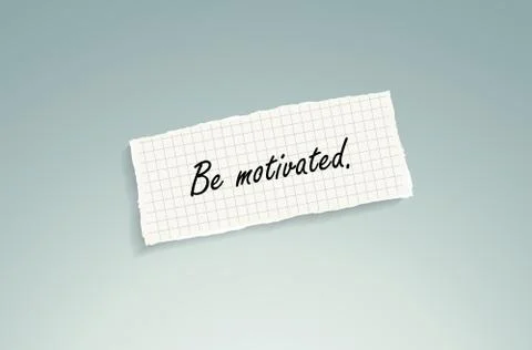 Be motivated Stock-Illustration