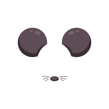 Be the mouse at the party. Mask. Vector illustration isolated on white backgr Stock Illustration