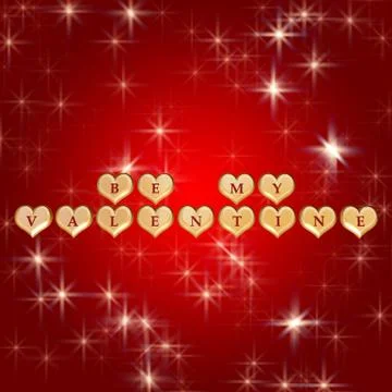 Be my valentine 3 Stock Illustration