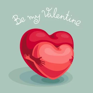 Be my Valentine Stock Illustration