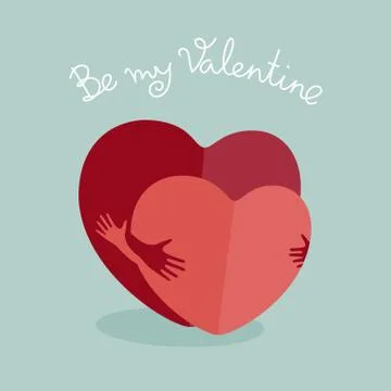 Be my Valentine Stock Illustration
