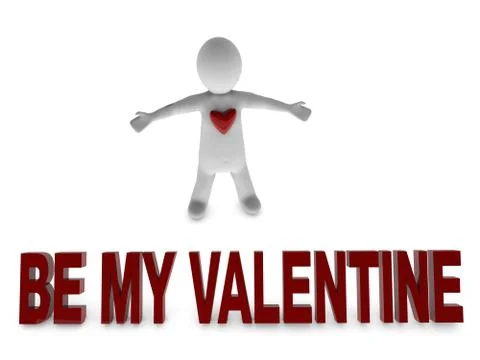 Be my valentine Stock Illustration