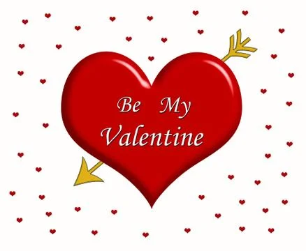 Be my valentine Stock Illustration