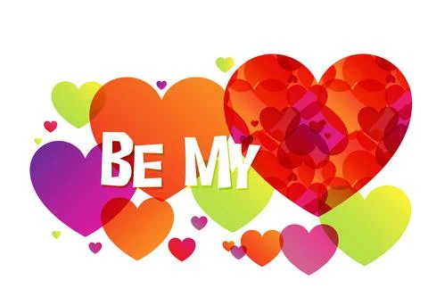 Be My Valentine Stock Illustration