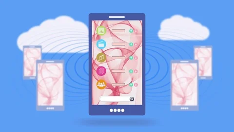 Be networked with friends Video stock 86652189