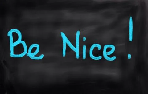Be Nice Concept Stock Illustration