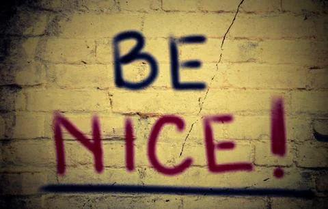 Be Nice Concept Stock-Illustration