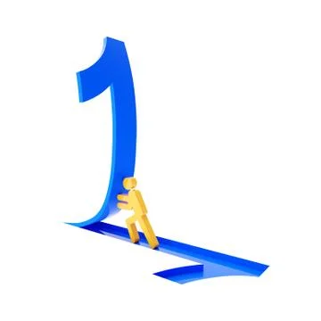 To be number one Stock Illustration