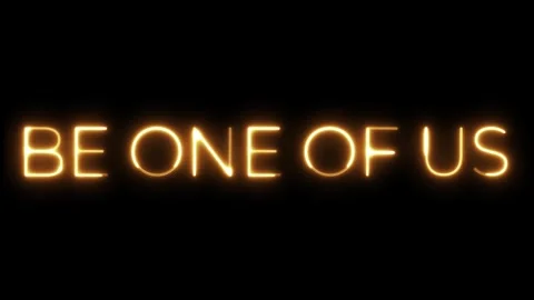 Be One Of Us: A Glowing Invitation Stock Footage 311547010