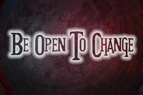 Be open to change concept Stock Illustration
