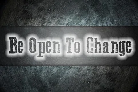 Be open to change concept Stock Illustration