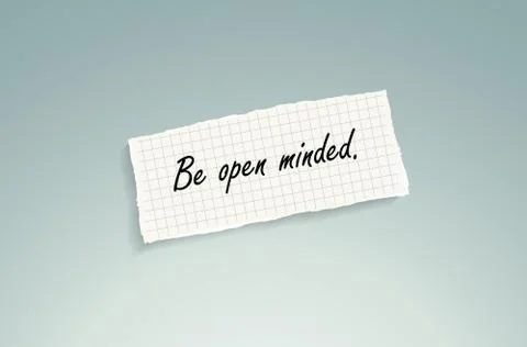 Be open minded Stock-Illustration