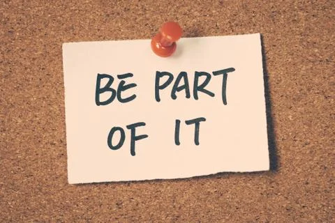Be part of it Stock Photos