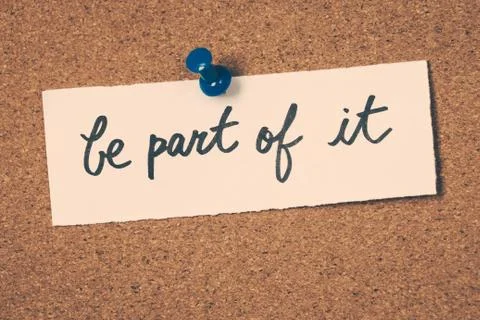 Be part of it Stock Photos