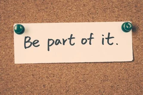 Be part of it Stock Photos
