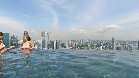 To be in a pool Stock Footage 102131796