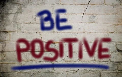 Be positive concept Stock Illustration