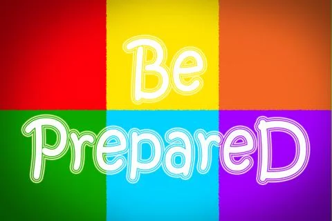 Be prepared concept Stock Illustration