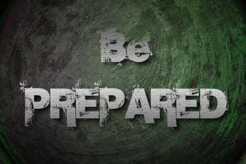 Be prepared concept Stock Illustration