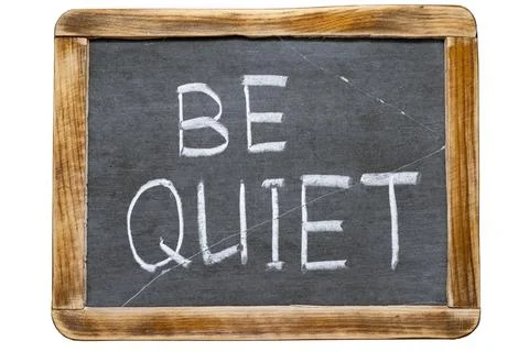Be quiet fr Foto stock