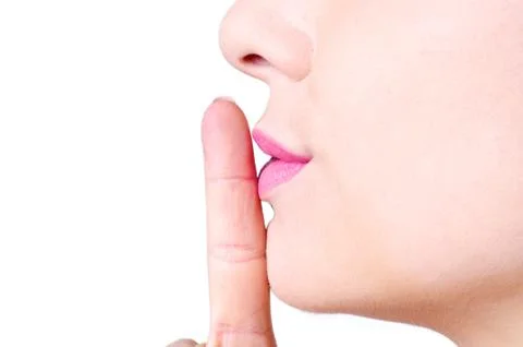 Be quiet! Foto stock