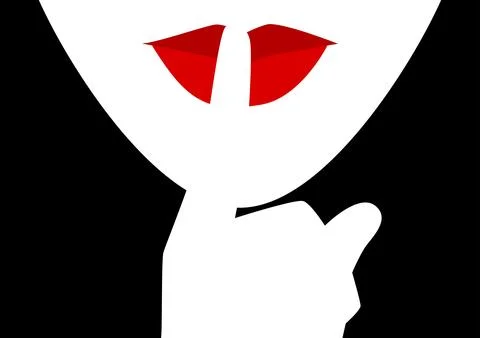 Be Quiet Please Stock Illustration