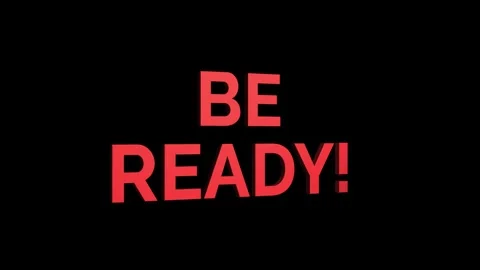 Be ready 3D text loop word on 4K animation. streaming effect for title Stock Footage 313713820