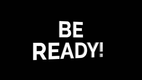 Be ready 3D text loop word on 4K animation. streaming effect for title Stock Footage 313713821