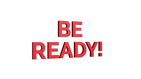 Be ready 3D text loop word on 4K animation. streaming effect for title Stock Footage 313713822