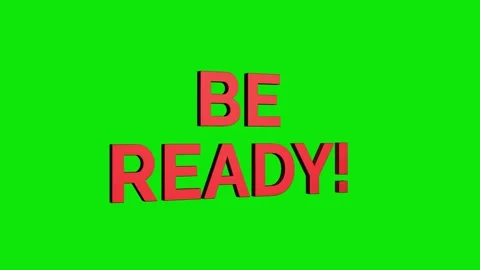 Be ready 3D text loop word on 4K animation. streaming effect for title Stock Footage 313713842