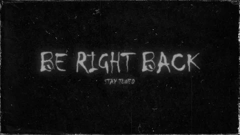 Be Right Back, Dust and Scratches Overlay flicker effects Video stock 306638790