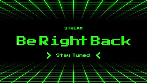 Be right back pixel art looping, stream overlay animation Vídeos de archivo 309904112