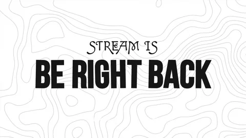 Be Right Back, Stream Overlay Minimalist Loop for Live Streaming 스톡 동영상 310949007